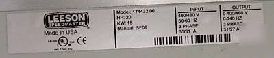 Leeson speedmaster sm plus sub micro inverter drive 