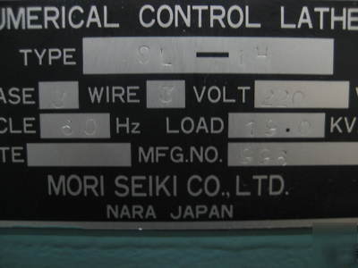 New mori seiki sl-1H cnc lathe - in 1981