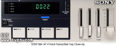 Sony bm-147 four track court/conference transcriber