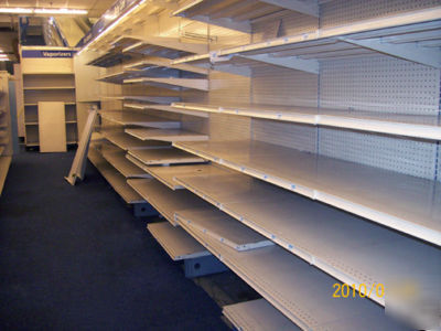 One 4FT section of gondola display shelving/across usa