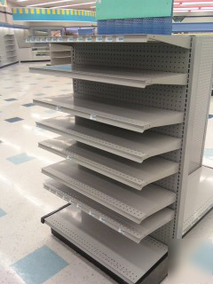 One 4FT section of gondola display shelving/across usa