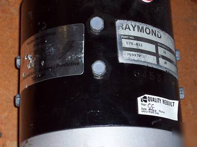 Raymond 570-432 36VDC forklift motor fully rebuilt ev