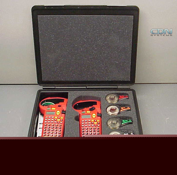 2 brady idpal handheld labeling tool maker + case/label