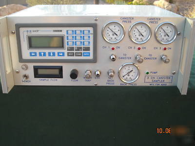 3 channel canister sampler with siemens simatic cpu