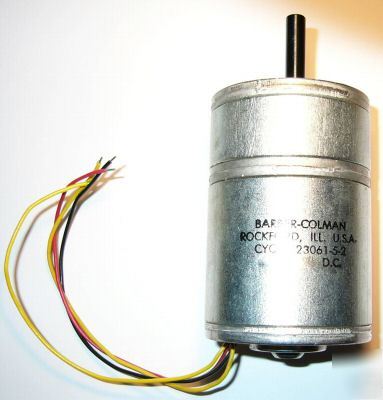 Barber coleman cyqm 23061-5-2 gearhead motor - 350 rpm