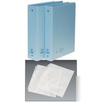 Desco esd-safe 3-ring binders, 2" capacity 07415