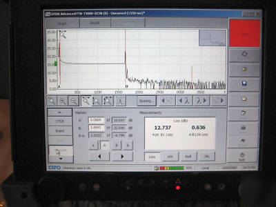 Exfo ftb-400 otdr mainframe universal test platform