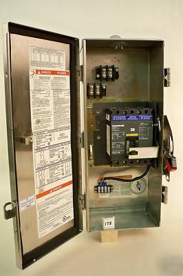 Square d stainless FA100DS w/ FAL360201212 20A breaker