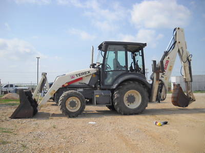 2007 terex TX760B 4X4 loader backhoe - extendahoe - 4X4