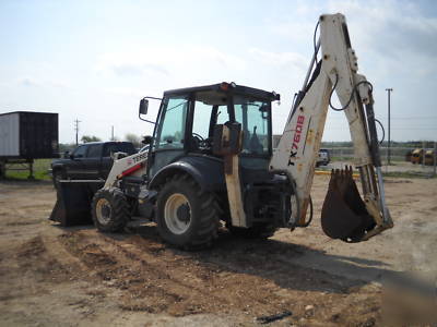 2007 terex TX760B 4X4 loader backhoe - extendahoe - 4X4
