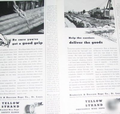 Broderick & bascom rope st lo yellow strand-13 1944 ads