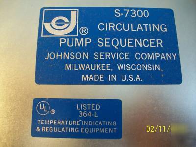 Johnson circulating pump sequencer s 7300 milwaukee usa