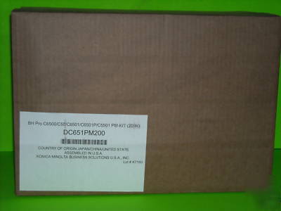 Konica bh pro C6500 C6501P C5501 pm kit DC651PM200 oem