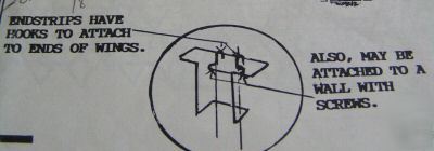 New 4 display rack end strips 6 6 1/4 wall great price 