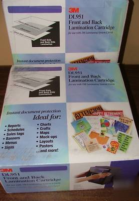 New lot of 2 3M DL951 lamination cartridge for LS950