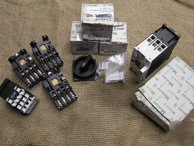 New lot of (8) misc & used klockner-moeller ind items 