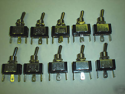 New on-off-on toggle switch, 20AMP,3/4HP, lot of 10, 