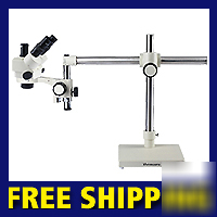 New trinocular 90X stereo zoom microscope boom stand