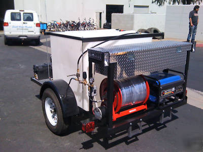 Sewer jetter-drain cleaner snake machine hydro rooter