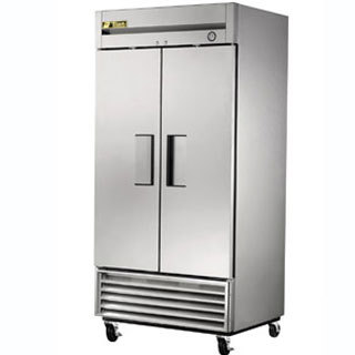 True t-35 reach-in refrigerator, 2 stainless steel door
