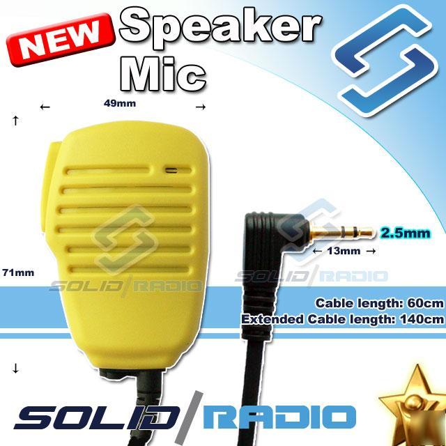 Yellow speaker mic for motorola talkabout T5420 T5428