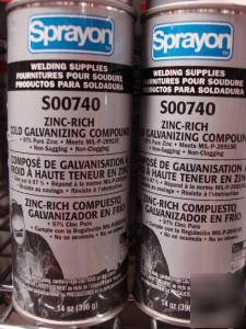 2-14OZ sprayon zinc-rich gold galvanizing compound