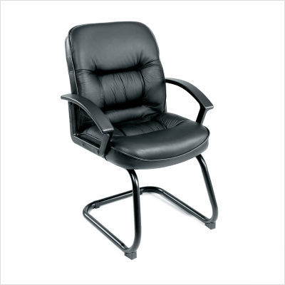 Boss office products ergonomic leather chair armrest