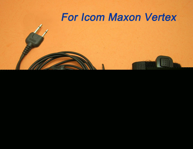 Ear vibration earphone mic icom ic-W32 ic-A5 2 pin 198