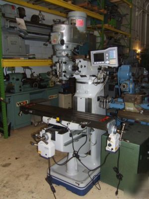 New bridgeport variable speed j-head on meehanite base