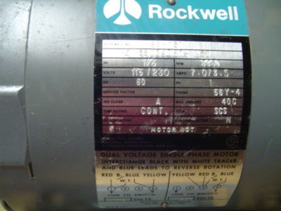 New delta rockwell 1/3HP motor 62151 - 14