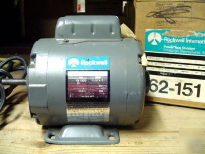 New delta rockwell 1/3HP motor 62151 - 14