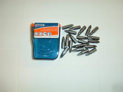 New draper screwdriver bits PZ2 in handy box of 20