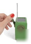 Radio solar dynamo crank by kikkerland am/fm/weather