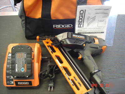 Ridgid R250AF18 cordless nail gun. full 1YR warranty