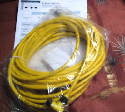 Woodhead brad harrison #22 awg yellow pvc cable 50 foot