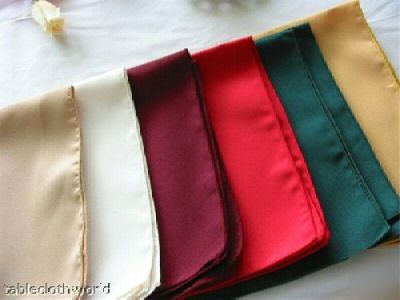 Napkins wedding style 2 dozen -- 64 colors