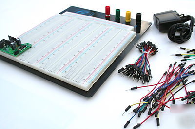 Solderless breadboard 3520 pts 5V regulator adapter kit