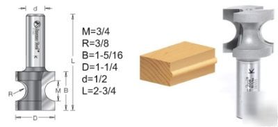 Amana bullnose router bits 1-1/4 diameter