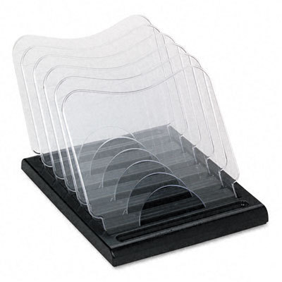 Document browser, five sections, plastic black