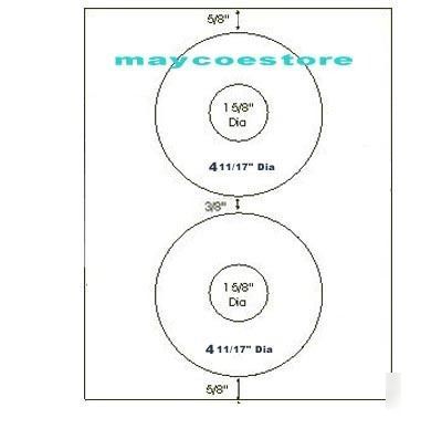500 cd dvd matte label > outer dia 118MM hole dia 41MM