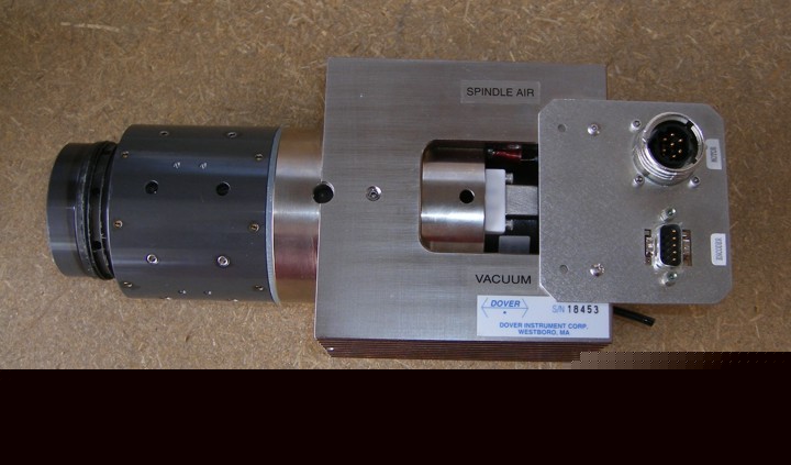 Dover instrument high speed air bearing encoder spindle