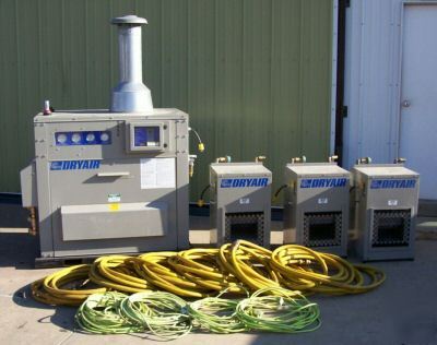 Dry air portable hydronic heater heating system dryair