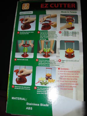 Easy lightweight fruit cutter orange apples kiwis, etc.