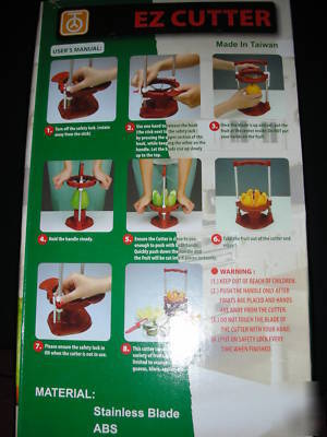 Easy lightweight fruit cutter orange apples kiwis, etc.