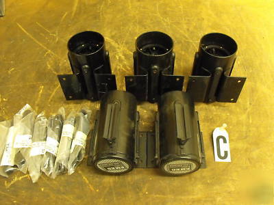 Lot of 6 emed company wallmount belt barrier 6' tape.