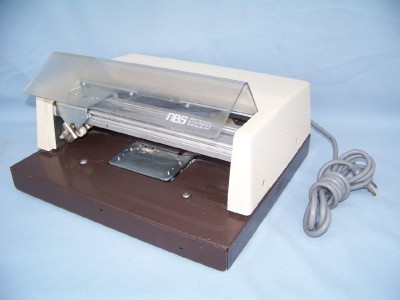 Nbs automatic credit card ink roller embosser imprinter