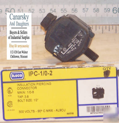 New 1 ilsco ipc-1/0-2 insulation piercing connector