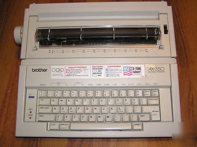 Brother electronic typewriter # ax-350 (great value) 