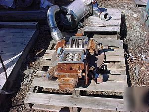 Hammermill grinder stainless dual screw feed complete