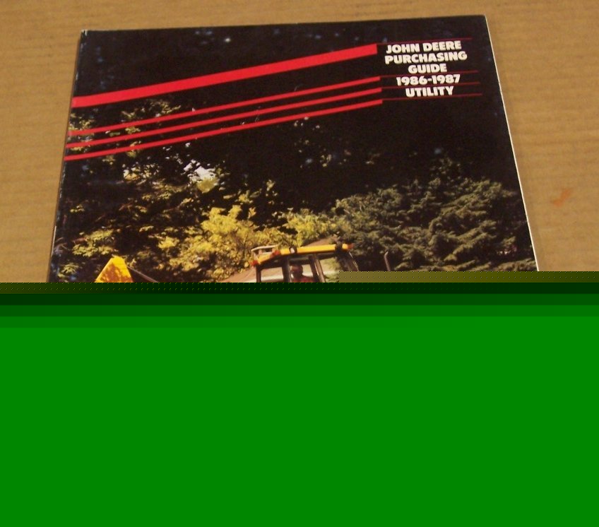 John deere 1986 - 1987 full line purchasing guide book